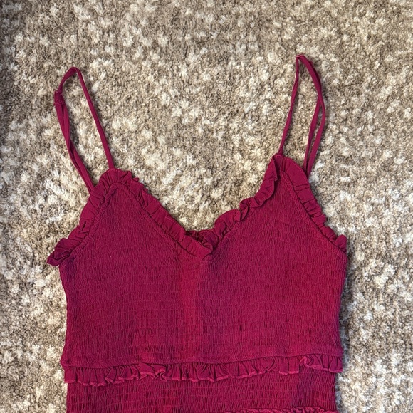 Pink Ruffled Mini Dress - Picture 2 of 4